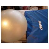 Exercise Ball with Blue drive exercises pad 6ftx3ft Exercise Ball with Blue drive exercises pad 6ftx3ft