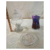 Glass Apothecary Jars 10inch with Crystal Bowl 5 inch Glass Apothecary Jars 10inch with Crystal Bowl 5 inch