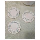 American Folk Art Coaster Set with Ceramic Cup 3 round coaster American Folk Art Coaster Set with Ceramic Cup 3 round coaster
