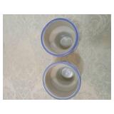 Pfaltzgraff Blue Yorktowne Ice Cream Cups Pfaltzgraff Blue Yorktowne Ice Cream Cups