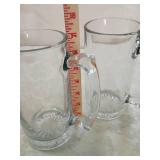 Clear Glass Beer Mugs Set Clear Glass Beer Mugs Set