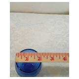 Blue Glass Vase and Bowl Collection Blue Glass Vase and Bowl Collection