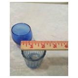 Blue Glass Vase and Bowl Collection Blue Glass Vase and Bowl Collection