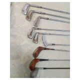 9 Mixed Golf Club Set with Deep Face Driver older clubs with older bag 9 Mixed Golf Club Set with Deep Face Driver older clubs with older bag