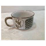 Japanese Geometric Floral Tea Cup and Saucer Set Japanese Geometric Floral Tea Cup and Saucer Set