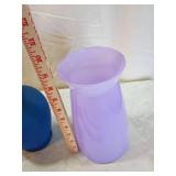 Decorative Glass Vases and Wooden Serving Set Decorative Glass Vases and Wooden Serving Set