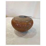 Textured Ceramic Globe Vase Textured Ceramic Globe Vase