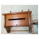 Wooden Wall Mount Mail and Key Holder Wooden Wall Mount Mail and Key Holder