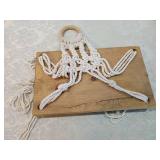 Handcrafted Macramé Wood Wall Hanging Handcrafted Macramé Wood Wall Hanging