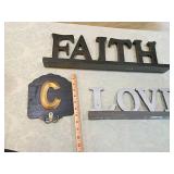 Decorative Faith and Love Wall Signs Decorative Faith and Love Wall Signs