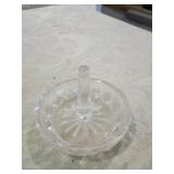 Cut Glass Candy Dish Set with Glass Bottle Cut Glass Candy Dish Set with Glass Bottle