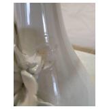 White Ceramic Floral Table Lamp White Ceramic Floral Table Lamp