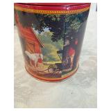 New Design Country Scene Cookie Tin New Design Country Scene Cookie Tin