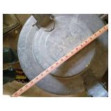 Large Galvanized Steel heater Can with LidHeavy antique old heater Large Galvanized Steel heater Can with LidHeavy antique old heater