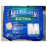 FitRight Adult Briefs and Underwear Bundle - Medium Size diapers 3 packages20 in each 60 total FitRight Adult Briefs and Underwear Bundle - Medium Size diapers 3 packages20 in each 60 total