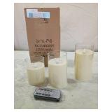 Remote Control LED Flameless Candles Set of 3 Remote Control LED Flameless Candles Set of 3