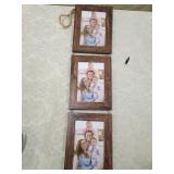 Rustic Wood 4x6 Triple Wall Hanging Picture Frames Rustic Wood 4x6 Triple Wall Hanging Picture Frames