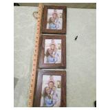 Rustic Wood 4x6 Triple Wall Hanging Picture Frames Rustic Wood 4x6 Triple Wall Hanging Picture Frames