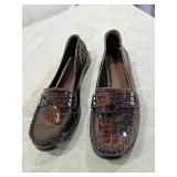 Brighton Patent Leather Crocodile Print Loafers Brighton Patent Leather Crocodile Print Loafers