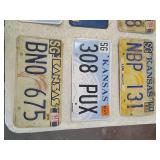 6 Kansas License Plate Collection 6 plates 6 Kansas License Plate Collection 6 plates