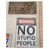 4 signs Kansas License Plate and Humorous Sign Collection 4 signs Kansas License Plate and Humorous Sign Collection