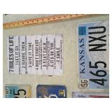 5 signs Kansas License Plate Collection with Decor Signs 5 signs Kansas License Plate Collection with Decor Signs