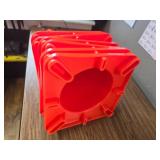 $80 6-Pack Traffic Cones 28in w/ Reflective Collars, PVC Base, Orange