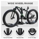 $130 TANX 2-Bike Hitch Mount Rack for E-Bikes, 160 lb Capacity