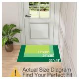 LUMI Washable Door Mat 32x48, Absorbent, Non-Slip Backing
