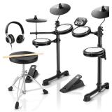 $220 Donner DED-80 Electronic Drum Set with 4 Mesh Pads, 180+ Sounds