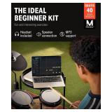 $220 Donner DED-80 Electronic Drum Set with 4 Mesh Pads, 180+ Sounds