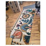 $76 Joydeco Egypt Floral Boho 8x10 Area Rug, Washable Non-Slip Beige