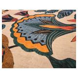 $76 Joydeco Egypt Floral Boho 8x10 Area Rug, Washable Non-Slip Beige