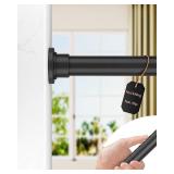 ALLZONE Tension Curtain Rod, 83-123 in, No-Drill, Non-Slip