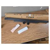 ALLZONE Tension Curtain Rod, 83-123 in, No-Drill, Non-Slip