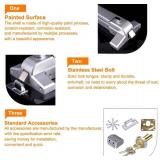 $50 Push Bar Panic Exit Device with Exterior Lever, Stainless Steel