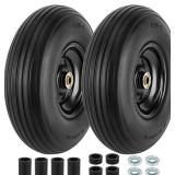 4.00-6 Flat-Free Tire & Wheel, 13in Wheelbarrow Wheels (2 pcs)