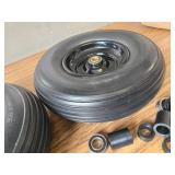 4.00-6 Flat-Free Tire & Wheel, 13in Wheelbarrow Wheels (2 pcs)