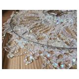 $100 FlavorThings French Empire Beaded Chandelier, 24W x 38H, Chain