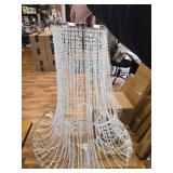 $100 FlavorThings French Empire Beaded Chandelier, 24W x 38H, Chain