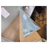 $70 4.9ft Roof Rain Diverter, Stainless Steel, 9 Holes, Nails Included