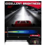 $76 OFFROADTOWN 30-Inch Single Row LED Light Bar 300W Spot