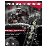 $76 OFFROADTOWN 30-Inch Single Row LED Light Bar 300W Spot