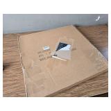 $56 24-Inch Farmhouse Wall Clock, Rustic Wood, Metal Circle & Numerals