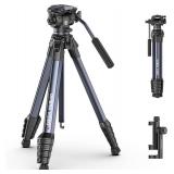 $100 ULANZI Ombra II Camera Tripod with Fluid Head, 61.5' Travel Tripod
