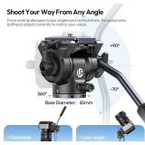 $100 ULANZI Ombra II Camera Tripod with Fluid Head, 61.5' Travel Tripod