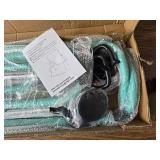 $63 Height Adjustable Gymnastics Bar with Rings, Foldable Home Gym