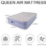 $54 Queen Air Mattress with Built-in Pump, 16-Inch Queen Airbed