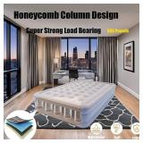 $54 Queen Air Mattress with Built-in Pump, 16-Inch Queen Airbed