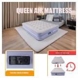 $54 Queen Air Mattress with Built-in Pump, 16-Inch Queen Airbed